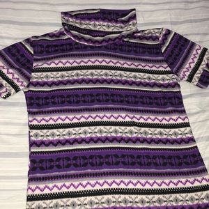 Short sleeve turtle neck